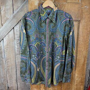 Robert Graham :Patterned Button Down Size Large